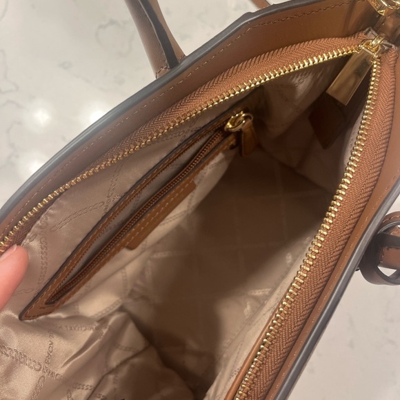 Michael Kors Leather Top Zip Satchel - Picture 2 of 7